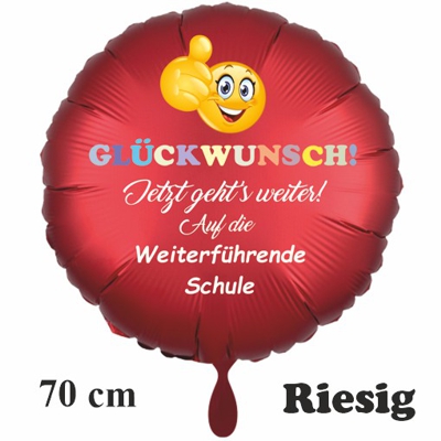 glueckwunsch-weiterfuehrende-Schule-riesengrosser-luftballon-rot-70cm
